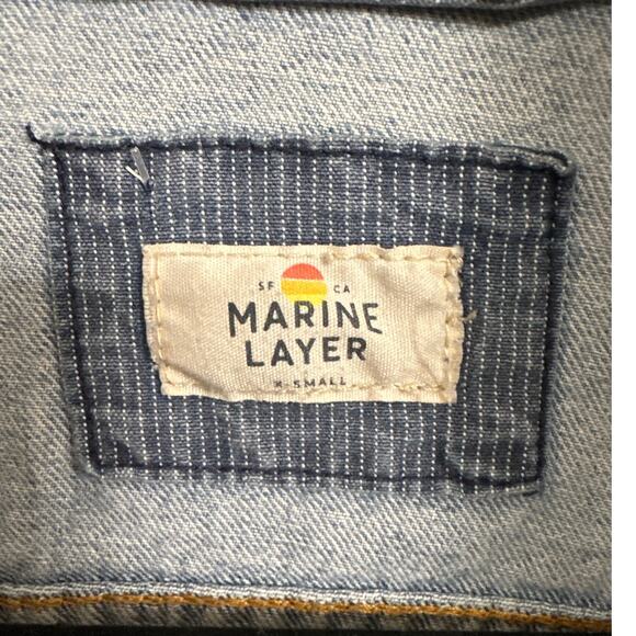 Marine Layer Denim Jean Jacket Size XS - Picture 2 of 5